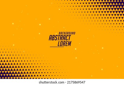 abstract yellow background with triangle halftone effect