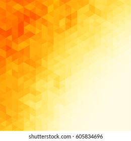Abstract yellow background with  triangular pattern