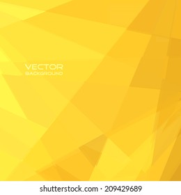 Abstract yellow background. Vector illustration.