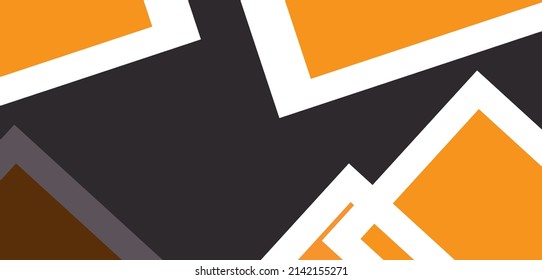 Resumen de fondo amarillo. ilustración vectorial, diseño Banner amarillo