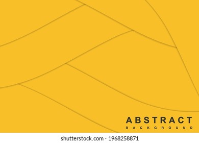 Abstract yellow background with wave decoration for poster, web, landing, page, cover, ad, greeting, card, promotion