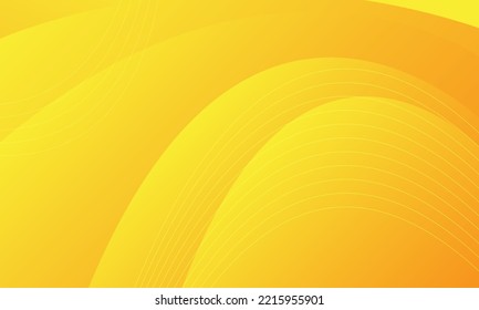 Abstract yellow background with wave. Eps10 vector