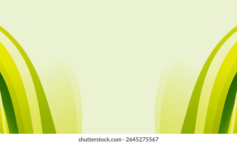abstract yellow background with wave frame vector illustration design	