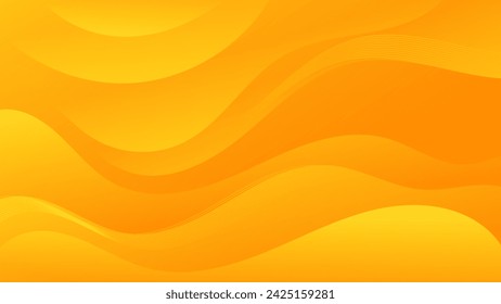 Abstract yellow Background with Wavy Shapes. flowing and curvy shapes. This asset is suitable for website backgrounds, flyers, posters, and digital art projects.