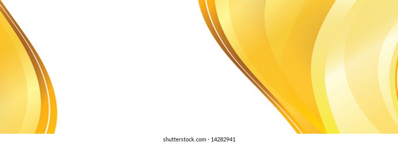 Abstract yellow banner