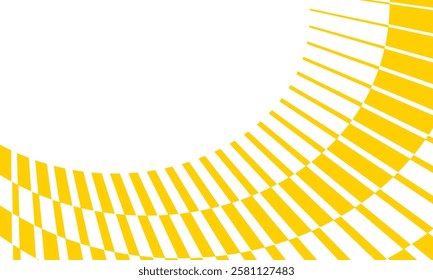 abstract yellow big to small curve irregular line pattern suitable for background.