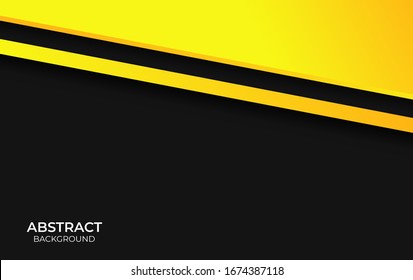 Abstract Yellow And Black Color Background