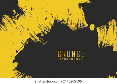 Abstract yellow and black color grunge background