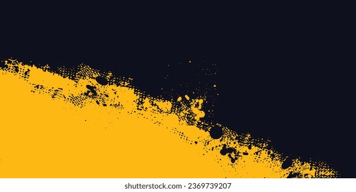 abstract yellow and black grunge background design