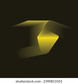 ELEMENTO ABSTRACTO AMARILLO Y NEGRO DE LUZ GLOBAL