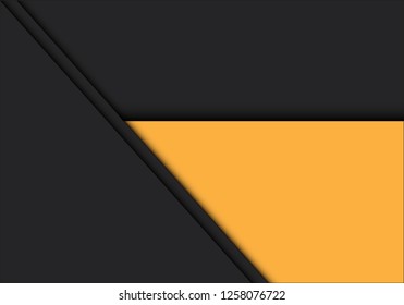 Abstract yellow black overlap design modern futuristic background vector illustration.