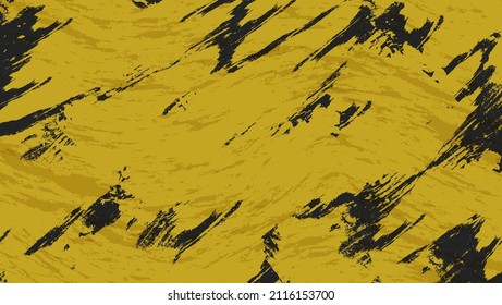 Abstract Yellow Black Scratch Grunge Texture Background Design