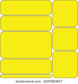 Abstract Yellow Block Grid Layout Modern Design Background Illustration Template