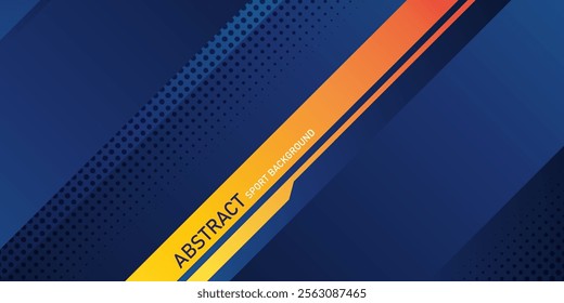 Abstract yellow blue background. Dynamic sport texture vector illustration