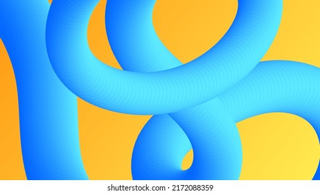 Resumen de fondo amarillo y azul con formas fluidas concepto moderno. Afiche mínimo. fondo para banner, web, portada, cartel, folleto, medios sociales, página de inicio.