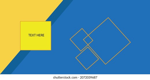 Abstract yellow and blue background modern hipster futuristic graphic. Vector abstract background texture design, bright poster, banner yellow and blue background Vector illustration. eps 10