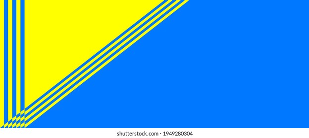 Abstract yellow blue creative background design. Vector illustration