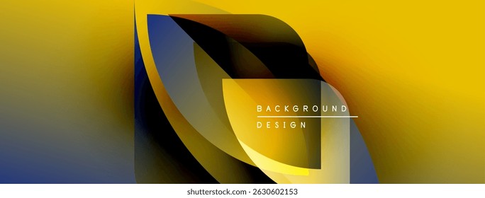 Abstrato amarelo, azul design. As camadas de gradiente criam um efeito visual dinâmico. Fundo moderno adequado para apresentações, branding.