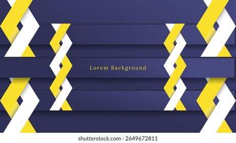 abstract yellow and blue geometric background design