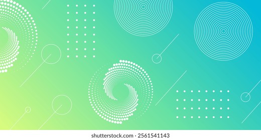 Abstract yellow and blue gradient geometric shape background