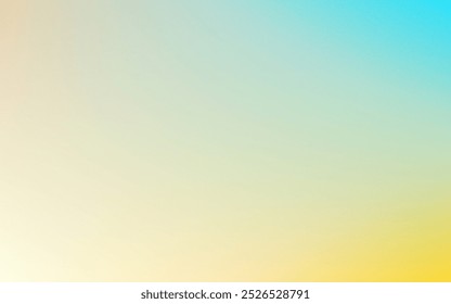 Fondo líquido amarillo y azul Abstractas. Mezcla de colores brillantes con efecto de malla degradada. Fluido borroso mezcla colorida fluida y grano grunge gradación de textura, Vector de ruido borroso fondo abstracto