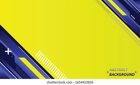 Diseño de tecnología de movimiento amarillo y azul abstracto. Fondo corporativo vectorial.ilustración vectorial.