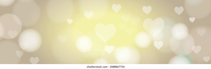 Abstract yellow bokeh background with defocused circles and glitter. Decoration element for Christmas and New Year holidays, greeting cards, web banners, posters - Vector illustration
