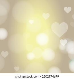 Abstract yellow bokeh background with defocused circles and glitter. Decoration element for Christmas and New Year holidays, greeting cards, web banners, posters - Vector illustration