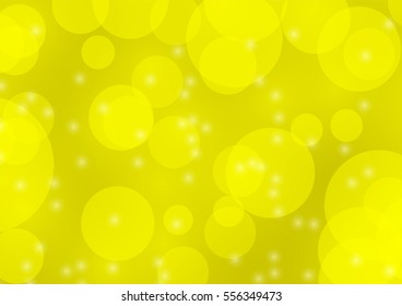 Abstract Yellow Bokeh blur background