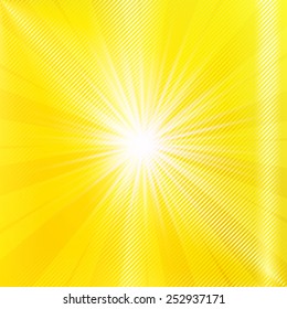 Abstract yellow bright summer background. Vector illustration