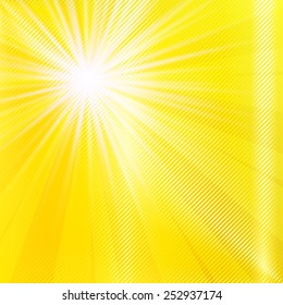 Abstract yellow bright summer background. Vector illustration