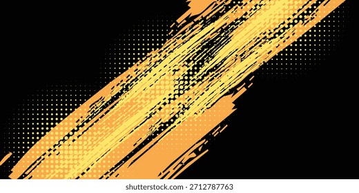 Abstract Yellow Brush Strokes Over Deep Maroon Fundo abstrato para design criativo, design moderno