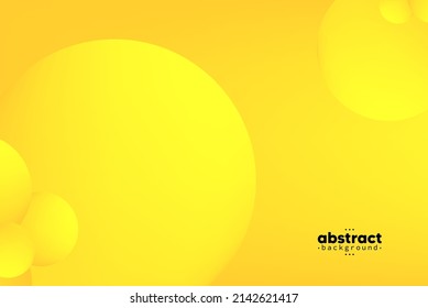 Resumen de la tecnología digital de burbuja amarilla, diseño de fondo y fondo de pantalla, fondo de banner, vectores
