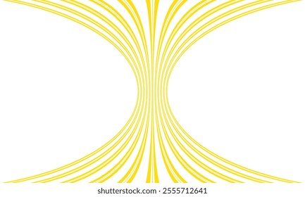 abstract yellow bulge line pattern can be used background.