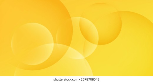Abstract Yellow Circle Gradient Background.Modern trendy design in vector illustration