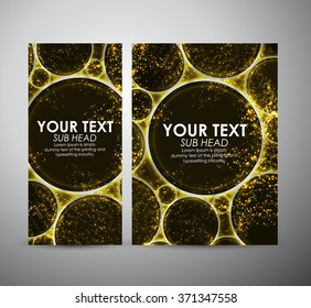 Abstract yellow circle light. Graphic resources design template. Vector illustration