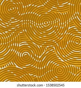 Abstract yellow circle seamless pattern.