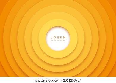 Abstract yellow circle shapes background