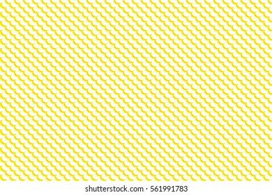 Abstract yellow circles background in simple style. Vector seamless pattern with geometric figures. Hipster filling The color image. The composition of scales. Multipurpose background. Beautiful print