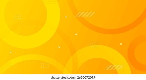 Abstract yellow circular background with a subtle pattern, featuring a digital abstract geometric design. Ideal for modern presentations, banners, websites, and creative visual projects.