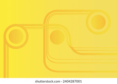 abstract yellow circular background. Vector