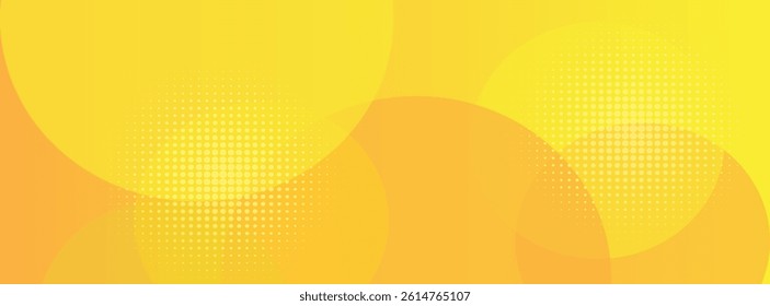 abstract yellow circular background. vector illustration