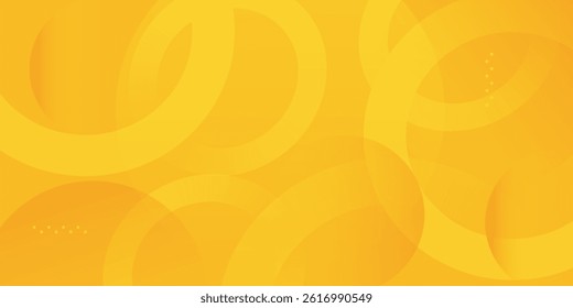abstract yellow circular background. vector illustration
