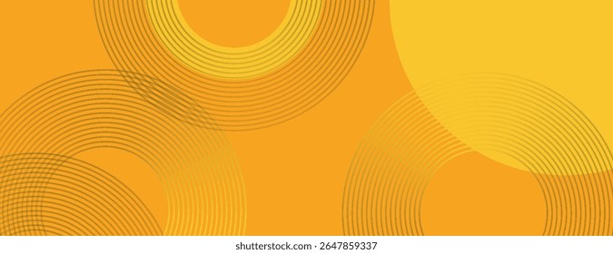 abstract yellow circular background. vector illustration.eps 10.