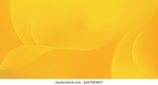 abstract yellow circular background. vector illustration
