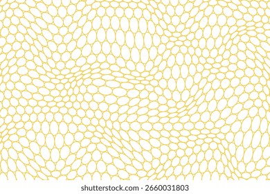 Abstract Yellow Circular web or net Pattern Background