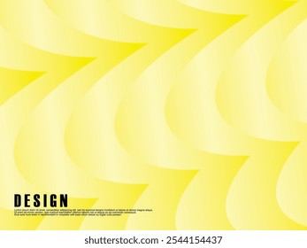 Abstractas fondo de color amarillo. Composición dinámica de la forma. Patrón de nube de gradiente de ondas amarillas. Ilustración vectorial de fondo de gradiente amarillo.