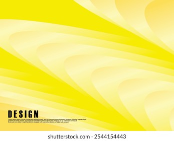 Abstract yellow color background. Dynamic shape composition. Yellow waves gradient cloud pattern. Yellow gradient background vector illustration.