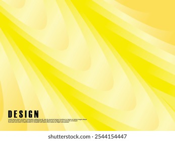 Abstractas fondo de color amarillo. Composición dinámica de la forma. Patrón de nube de gradiente de ondas amarillas. Ilustración vectorial de fondo de gradiente amarillo.