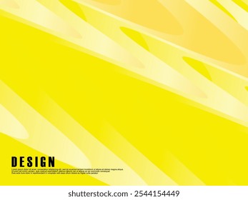 Abstract yellow color background. Dynamic shape composition. Yellow waves gradient cloud pattern. Yellow gradient background vector illustration.